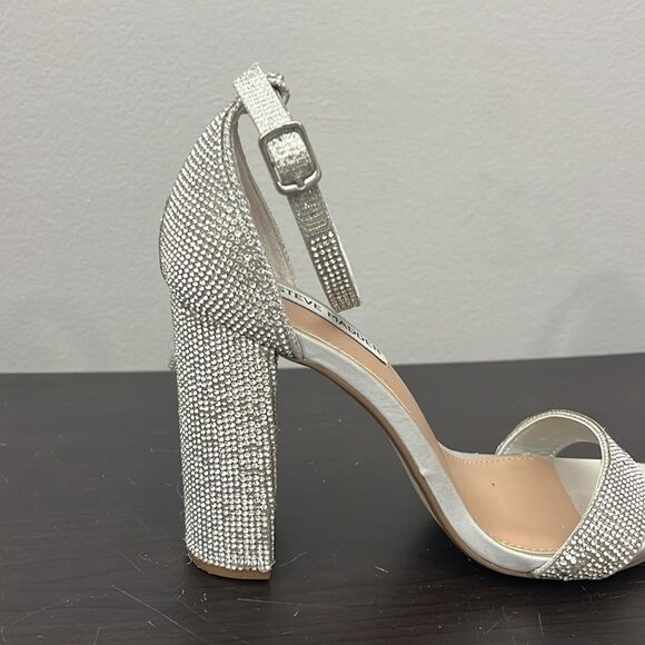 Steve Madden Womens Carrson Rhinestone Heels Sandal Size 8.5 - Picture 5 of 9